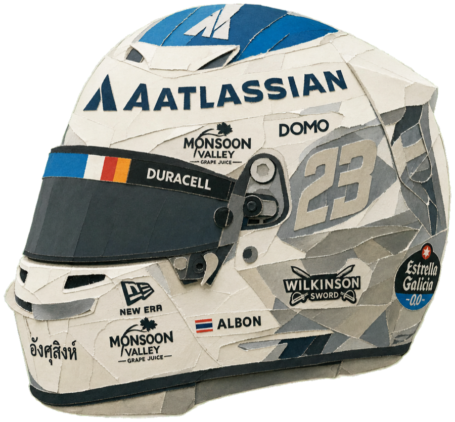 Alexander ALBON — 2026 racing helmet