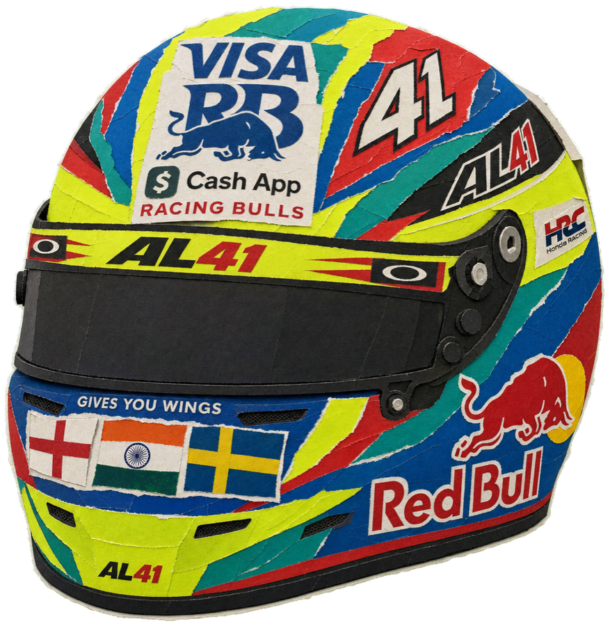 Arvid LINDBLAD — 2026 racing helmet