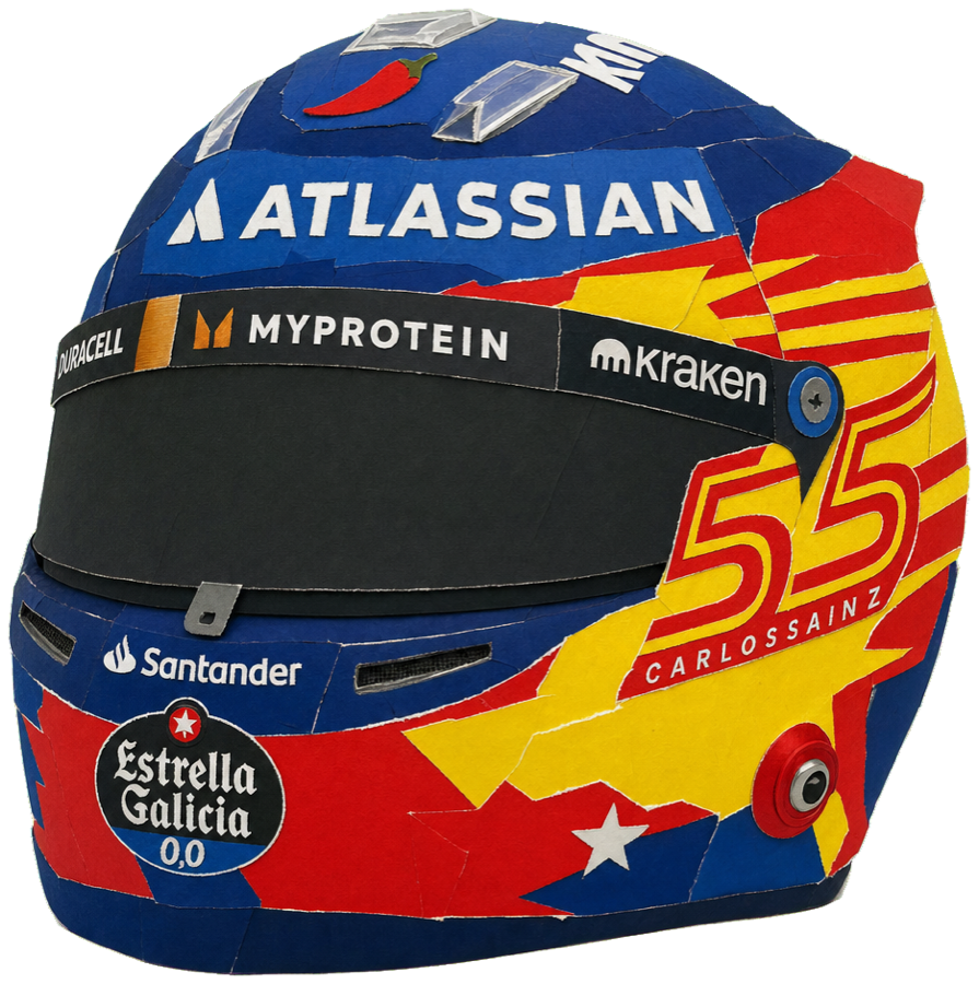 Carlos SAINZ — 2026 racing helmet