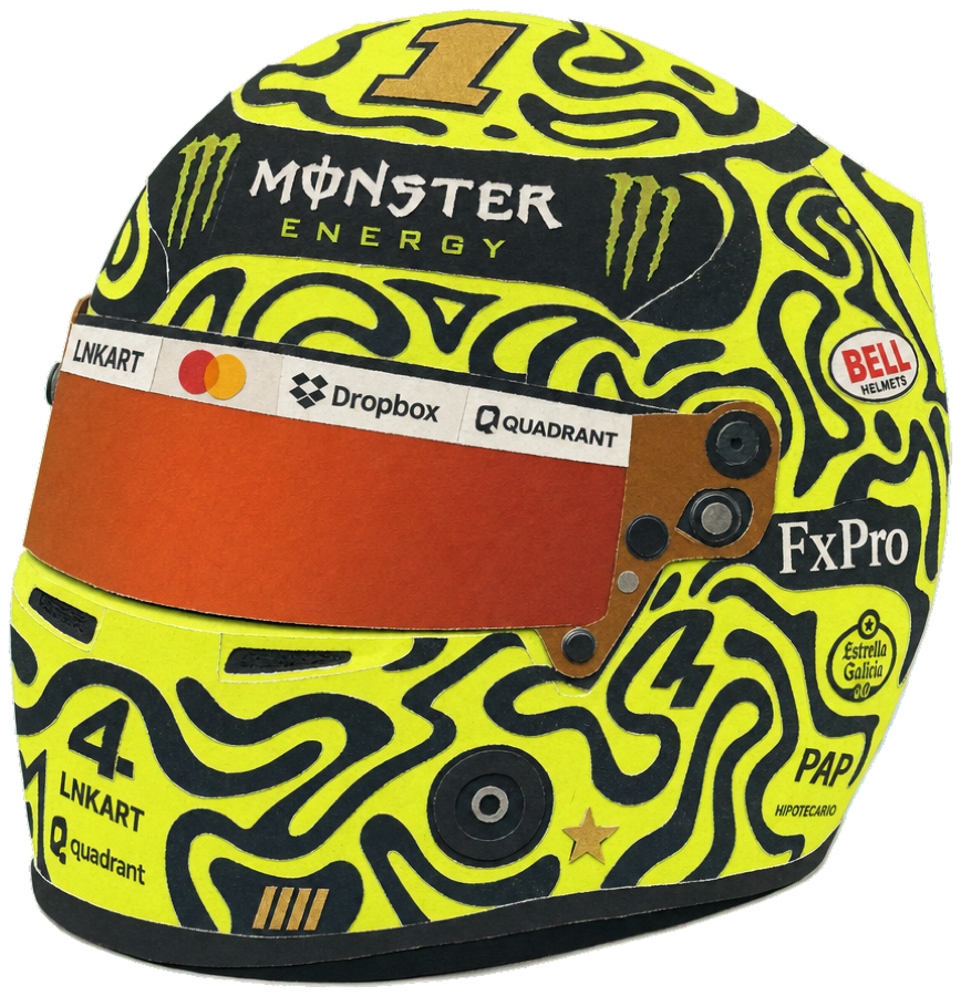 Lando NORRIS — 2026 racing helmet