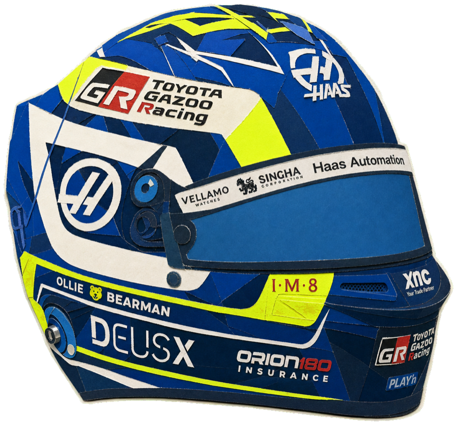 Oliver BEARMAN — 2026 racing helmet