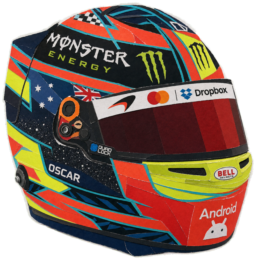 Oscar PIASTRI — 2026 racing helmet