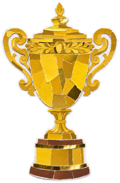 A gleaming Spanish Grand Prix winner's trophy