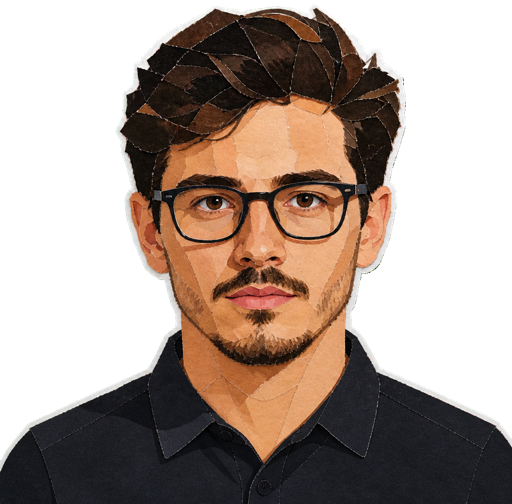 Leonardo Fornaroli — paper-collage portrait