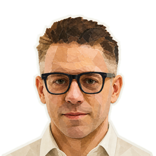 Peter "Bono" Bonnington — paper-collage portrait