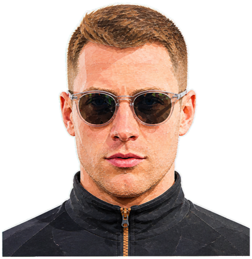 Stoffel Vandoorne — paper-collage portrait